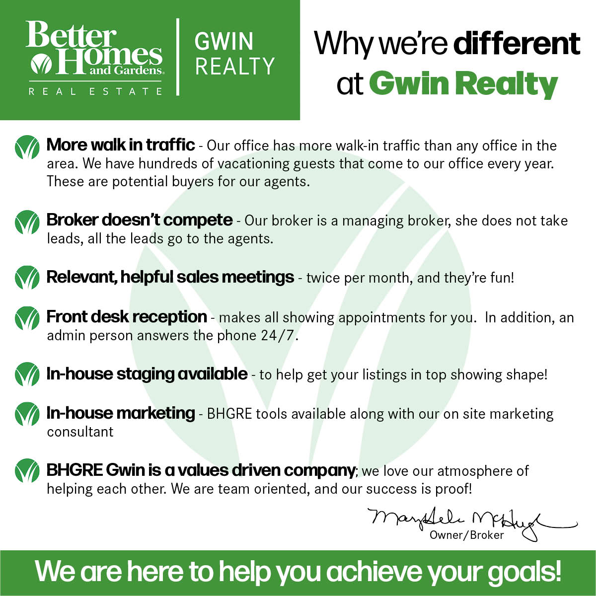Why We're Different at Gwin Realty